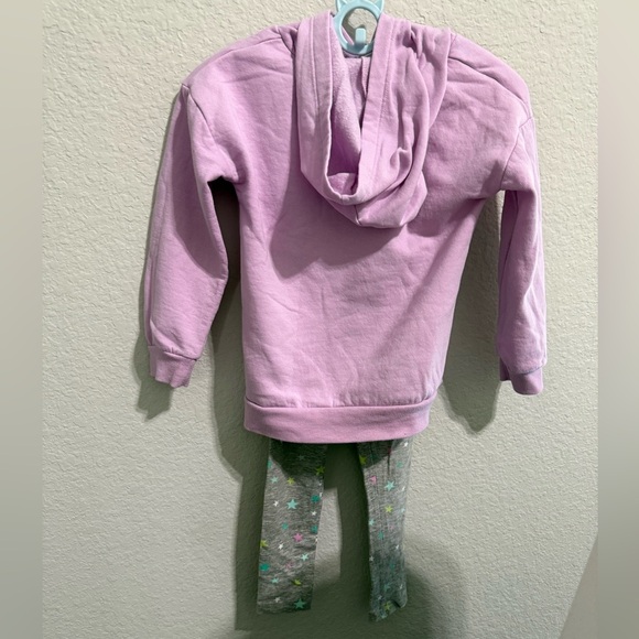 Disney Full Sleeves Pullover Hoddie Leggings Tinkerbell Print Outfit Set Size 5T - Picture 7 of 8